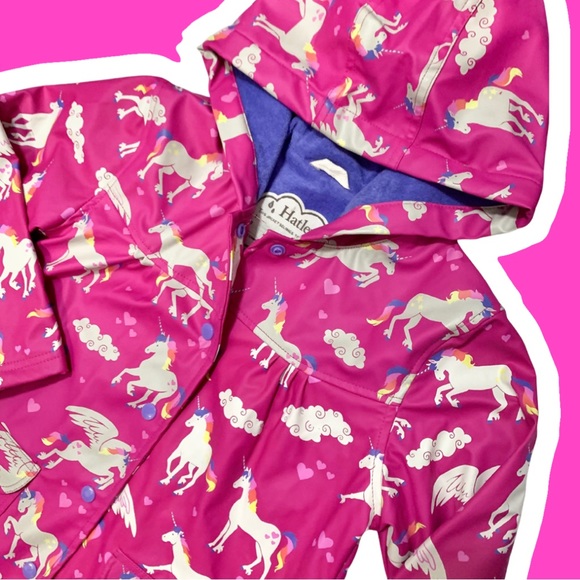 HATLEY unicorn and rainbows raincoat - Picture 5 of 11